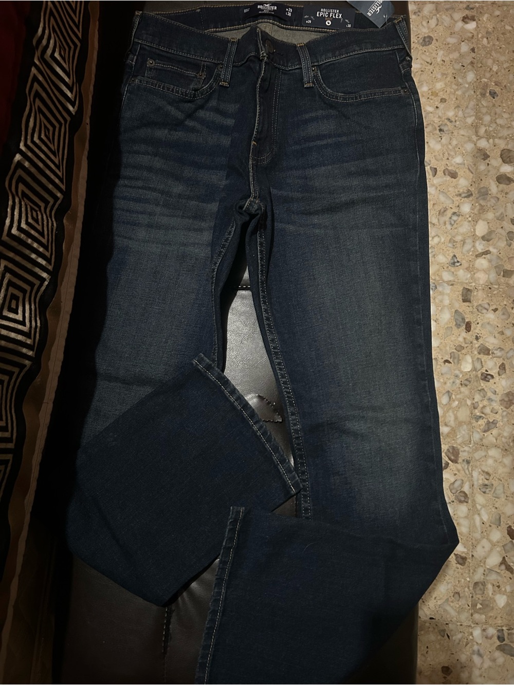 Hollister Men's Dark Indigo Skinny Jeans